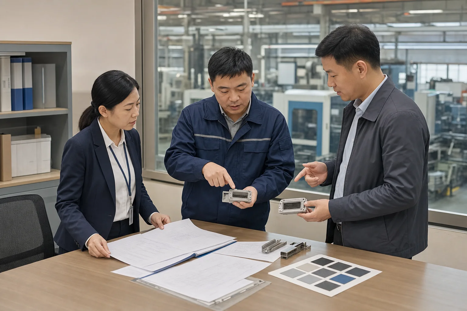 采购与工程人员核对报价技术偏离