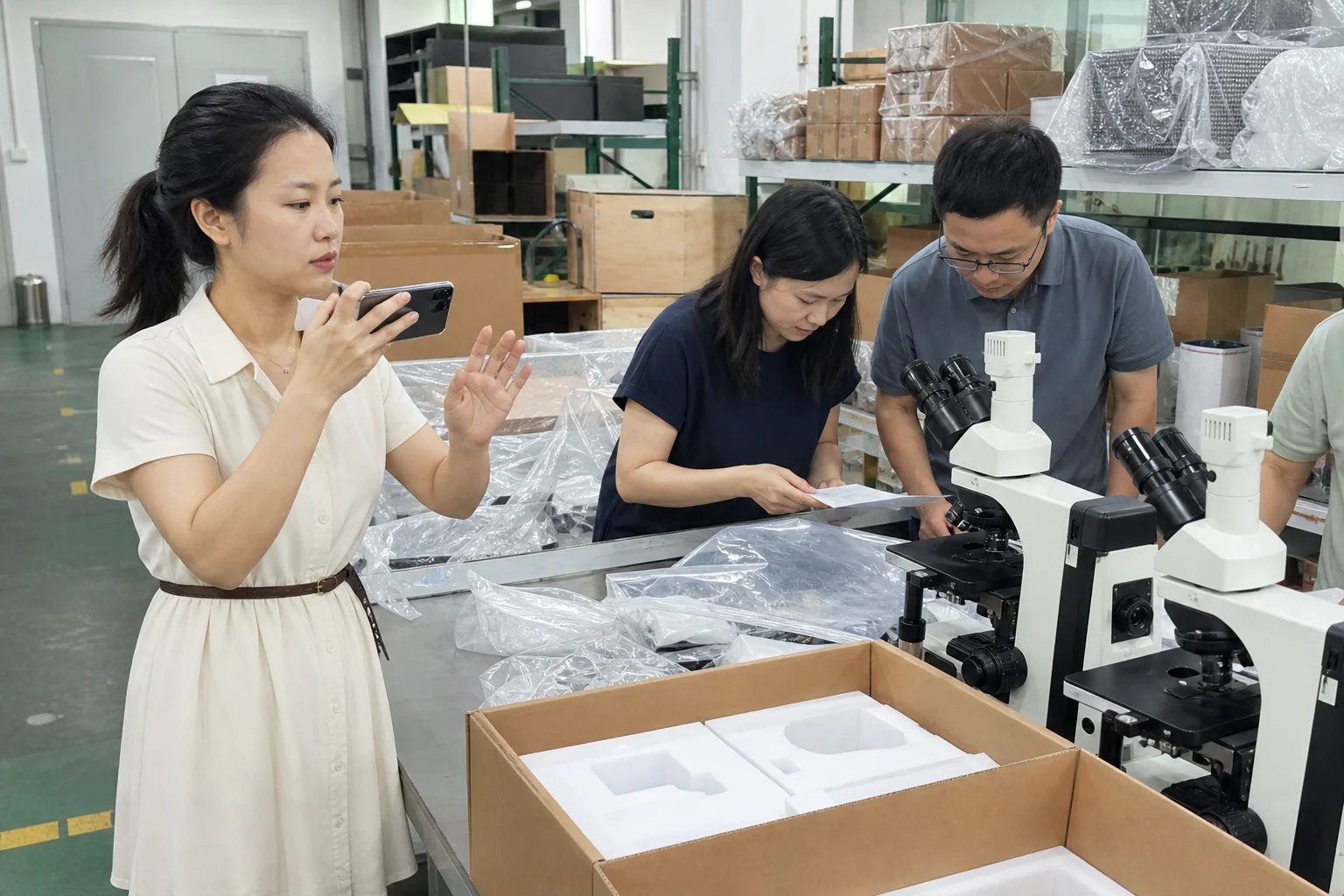 显微镜代工库存版本与包装放行核对