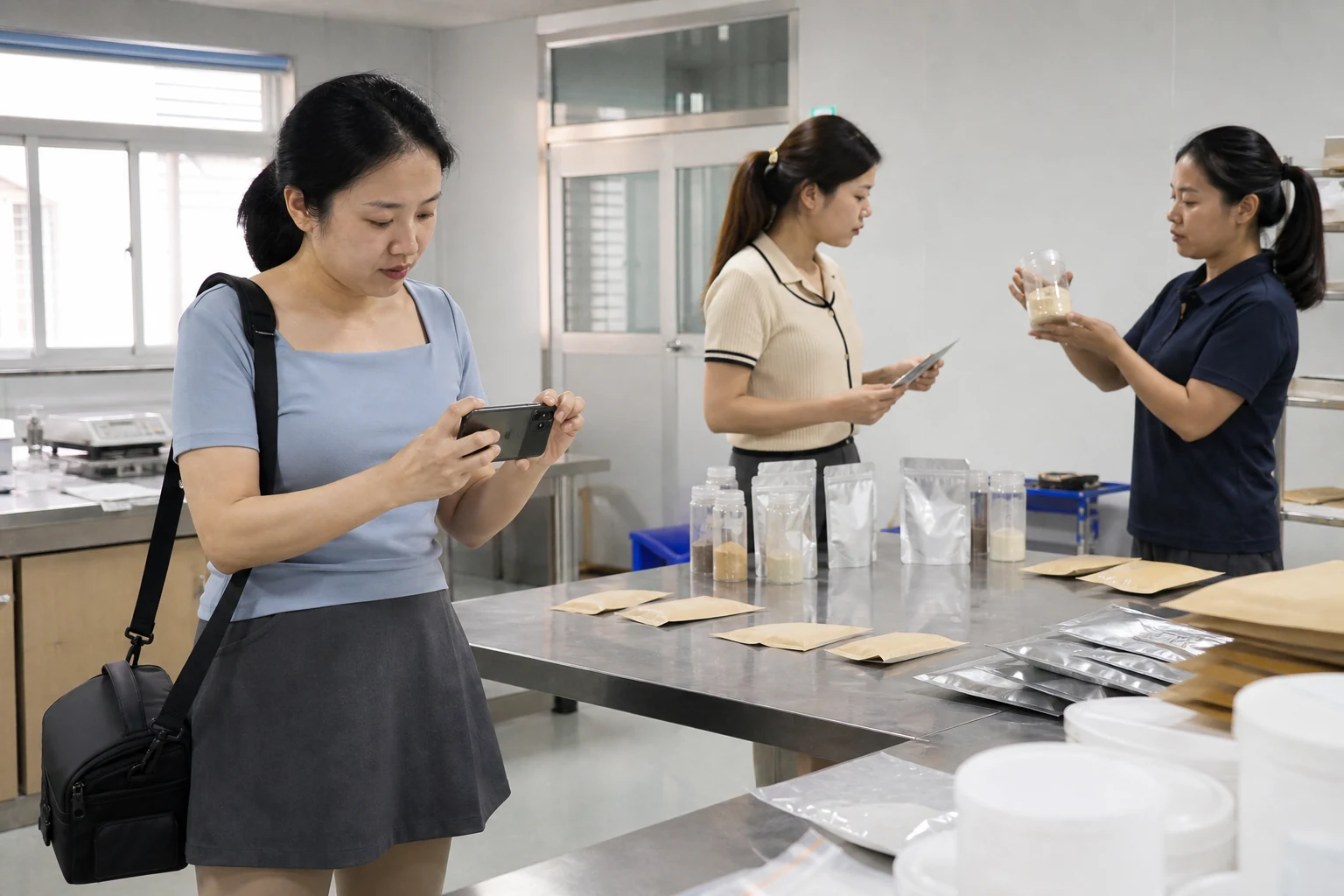 记录代餐粉版本与包装批次核对