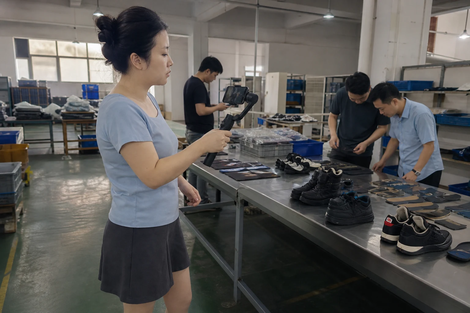 记录安全鞋样品与批次放行核对