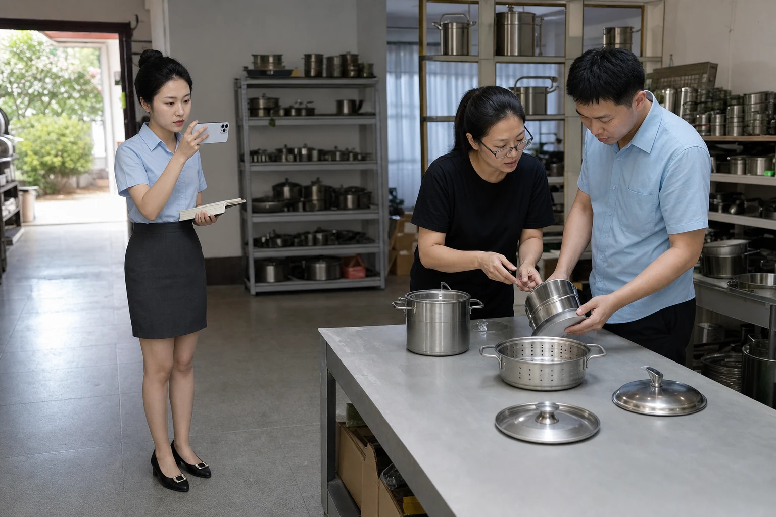 记录厨具样品与规格版本核对